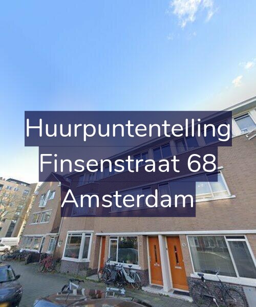 Foto gevel Huurpuntentelling voor Finsenstraat 68, Amsterdam