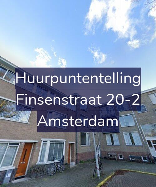 Foto gevel Huurpuntentelling voor Finsenstraat 20-2, Amsterdam