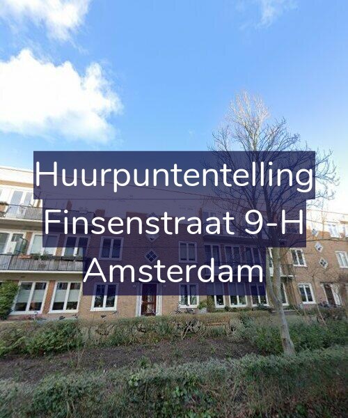 Foto gevel Huurpuntentelling voor Finsenstraat 9-H, Amsterdam