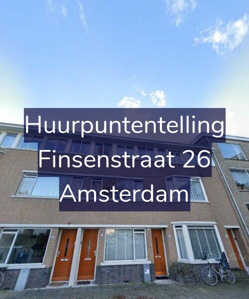 Foto gevel Huurpuntentelling voor Finsenstraat 26, Amsterdam