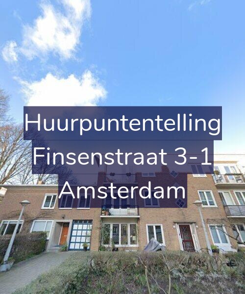 Foto gevel Huurpuntentelling voor Finsenstraat 3-1, Amsterdam