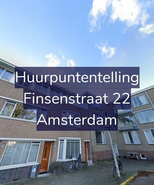 Foto gevel Huurpuntentelling voor Finsenstraat 22, Amsterdam