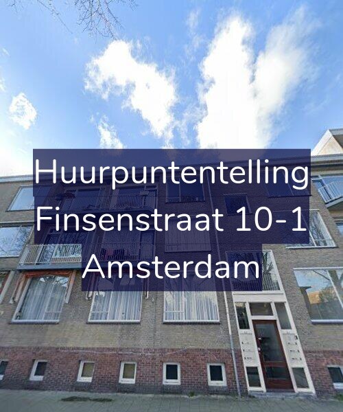 Foto gevel Huurpuntentelling voor Finsenstraat 10-1, Amsterdam