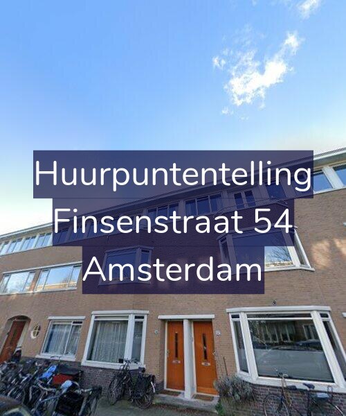 Foto gevel Huurpuntentelling voor Finsenstraat 54, Amsterdam