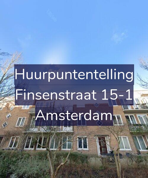 Foto gevel Huurpuntentelling voor Finsenstraat 15-1, Amsterdam