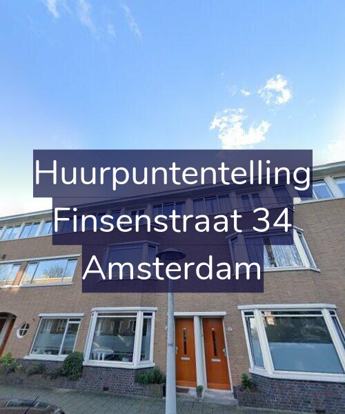 Foto gevel Huurpuntentelling voor Finsenstraat 34, Amsterdam