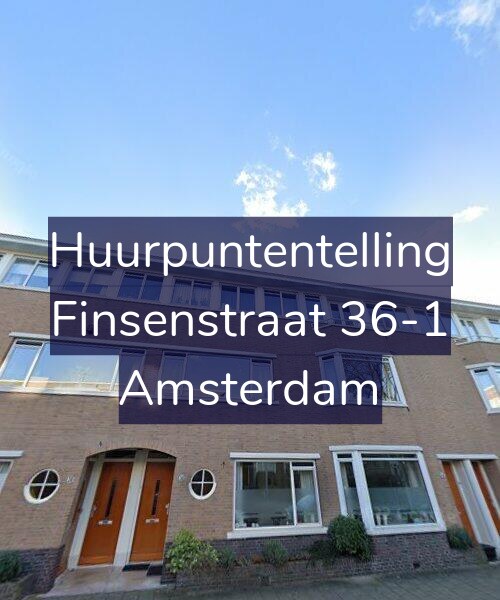 Foto gevel Huurpuntentelling voor Finsenstraat 36-1, Amsterdam
