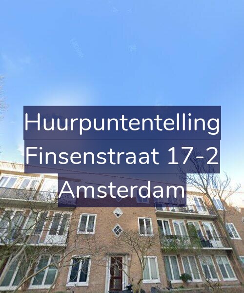 Foto gevel Huurpuntentelling voor Finsenstraat 17-2, Amsterdam
