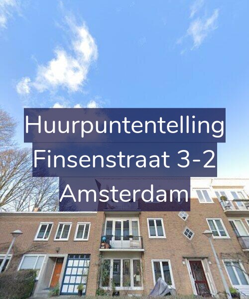 Foto gevel Huurpuntentelling voor Finsenstraat 3-2, Amsterdam