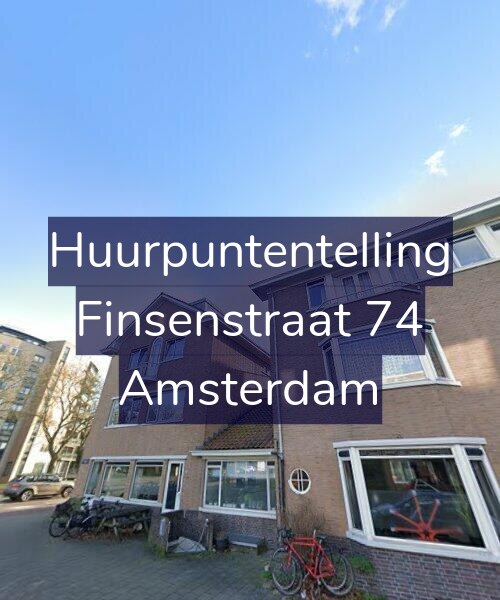Foto gevel Huurpuntentelling voor Finsenstraat 74, Amsterdam