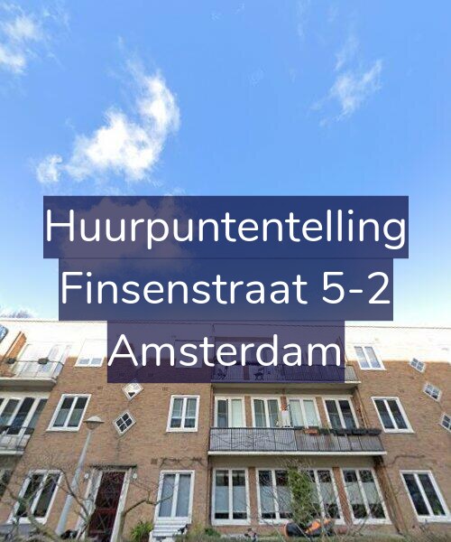 Foto gevel Huurpuntentelling voor Finsenstraat 5-2, Amsterdam