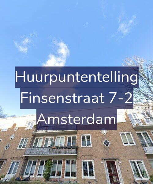Foto gevel Huurpuntentelling voor Finsenstraat 7-2, Amsterdam
