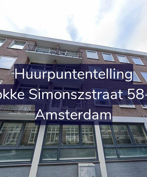 Foto gevel Huurpuntentelling voor Fokke Simonszstraat 58-A, Amsterdam