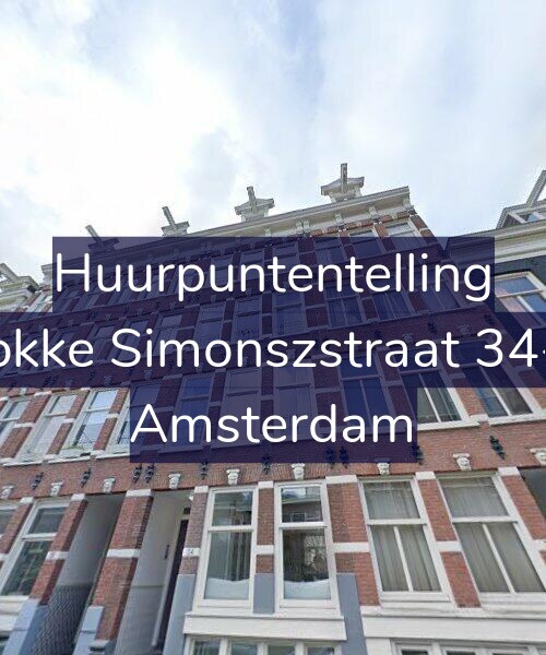 Foto gevel Huurpuntentelling voor Fokke Simonszstraat 34-2, Amsterdam