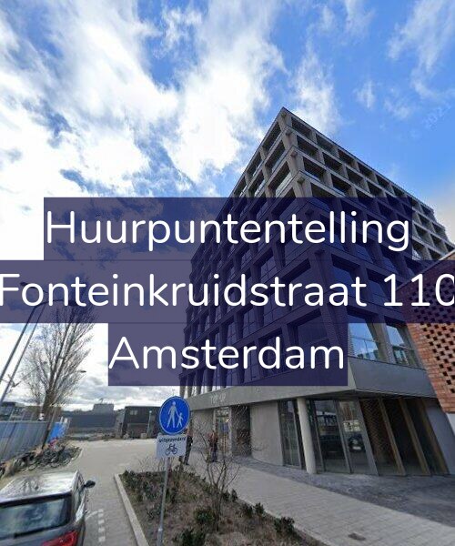 Foto gevel Huurpuntentelling voor Fonteinkruidstraat 110, Amsterdam