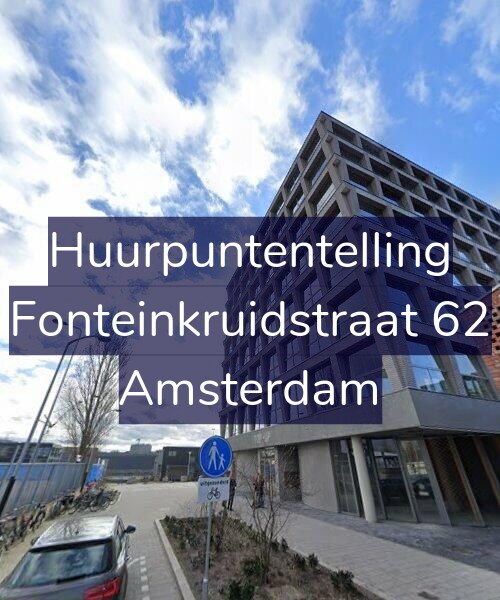 Foto gevel Huurpuntentelling voor Fonteinkruidstraat 62, Amsterdam