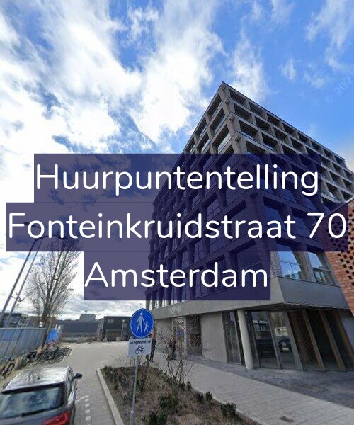 Foto gevel Huurpuntentelling voor Fonteinkruidstraat 70, Amsterdam