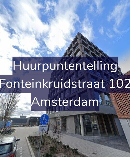 Foto gevel Huurpuntentelling voor Fonteinkruidstraat 102, Amsterdam