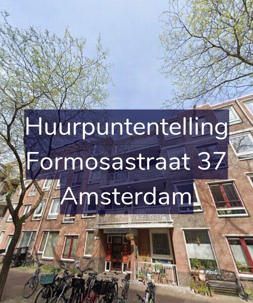 Foto gevel Huurpuntentelling voor Formosastraat 37, Amsterdam