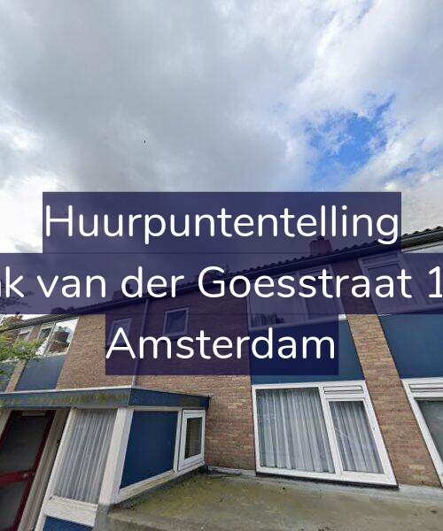 Foto gevel Huurpuntentelling voor Frank van der Goesstraat 12-H, Amsterdam