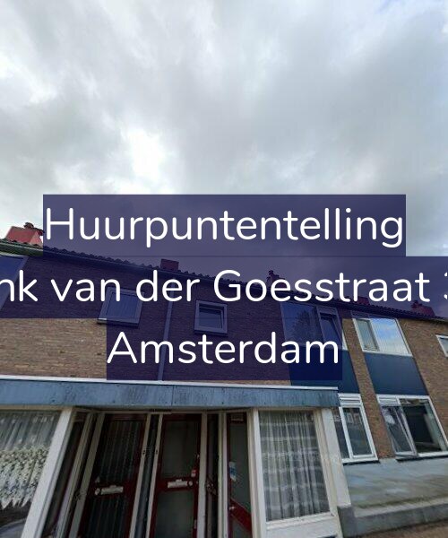 Foto gevel Huurpuntentelling voor Frank van der Goesstraat 3-H, Amsterdam