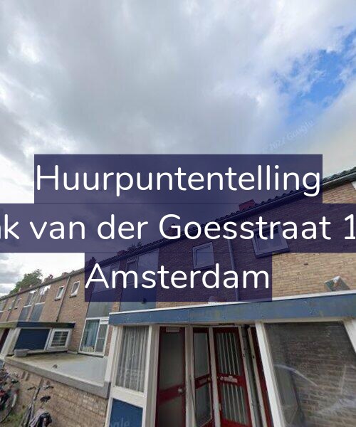 Foto gevel Huurpuntentelling voor Frank van der Goesstraat 15-H, Amsterdam