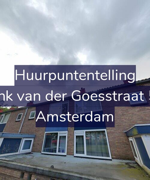 Foto gevel Huurpuntentelling voor Frank van der Goesstraat 5-H, Amsterdam