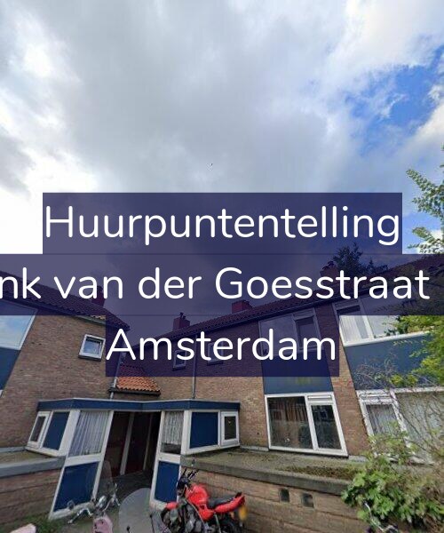 Foto gevel Huurpuntentelling voor Frank van der Goesstraat 9-1, Amsterdam
