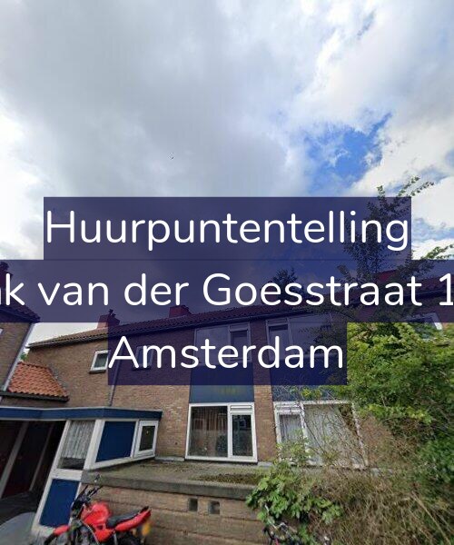 Foto gevel Huurpuntentelling voor Frank van der Goesstraat 10-H, Amsterdam