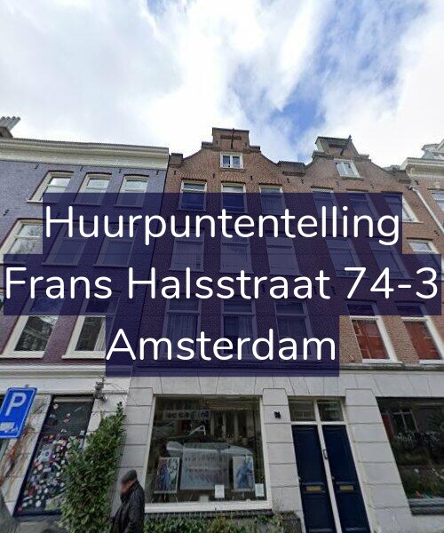 Foto gevel Huurpuntentelling voor Frans Halsstraat 74-3, Amsterdam