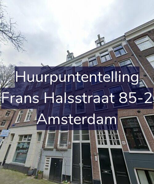 Foto gevel Huurpuntentelling voor Frans Halsstraat 85-2, Amsterdam