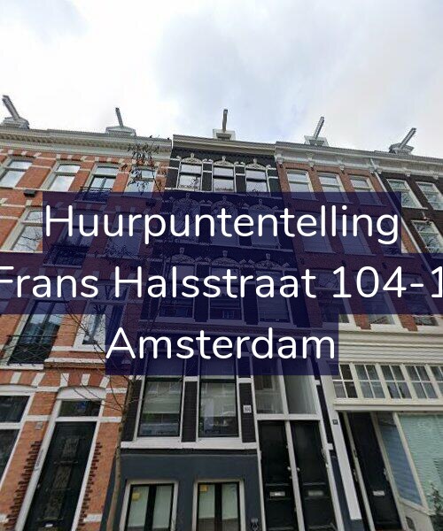 Foto gevel Huurpuntentelling voor Frans Halsstraat 104-1, Amsterdam