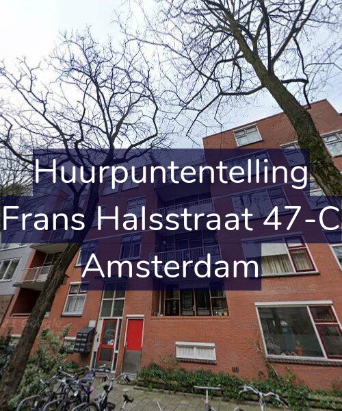 Foto gevel Huurpuntentelling voor Frans Halsstraat 47-C, Amsterdam