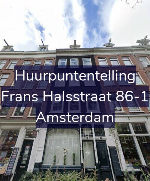 Foto gevel Huurpuntentelling voor Frans Halsstraat 86-1, Amsterdam