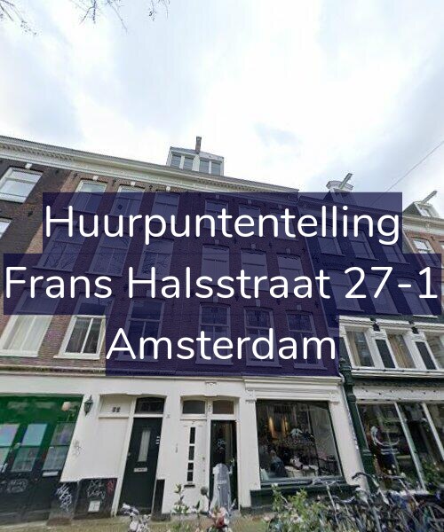 Foto gevel Huurpuntentelling voor Frans Halsstraat 27-1, Amsterdam