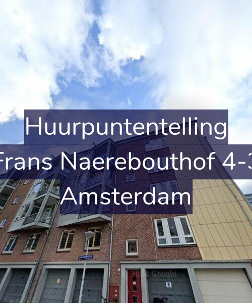 Foto gevel Huurpuntentelling voor Frans Naerebouthof 4-3, Amsterdam