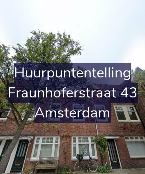 Foto gevel Huurpuntentelling voor Fraunhoferstraat 43, Amsterdam