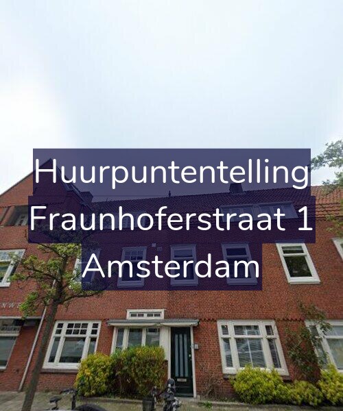 Foto gevel Huurpuntentelling voor Fraunhoferstraat 1, Amsterdam