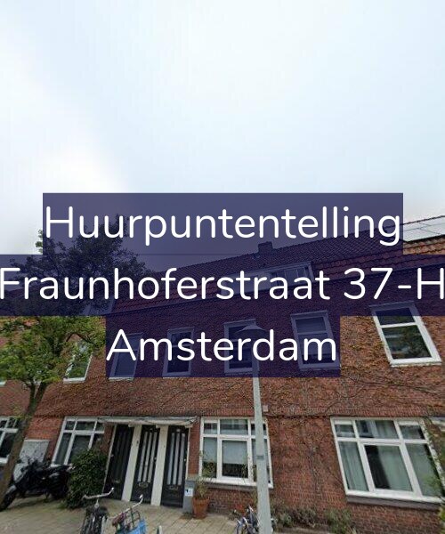 Foto gevel Huurpuntentelling voor Fraunhoferstraat 37-H, Amsterdam