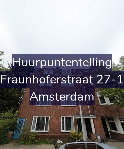 Foto gevel Huurpuntentelling voor Fraunhoferstraat 27-1, Amsterdam