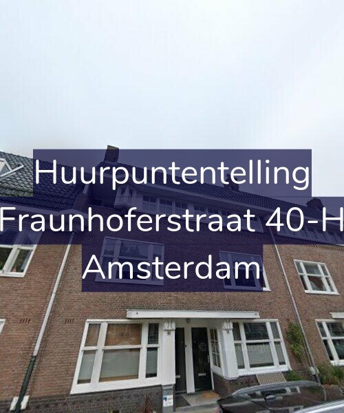 Foto gevel Huurpuntentelling voor Fraunhoferstraat 40-H, Amsterdam