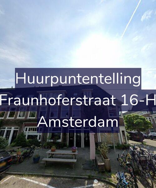 Foto gevel Huurpuntentelling voor Fraunhoferstraat 16-H, Amsterdam