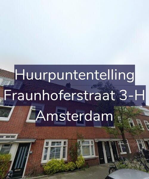 Foto gevel Huurpuntentelling voor Fraunhoferstraat 3-H, Amsterdam