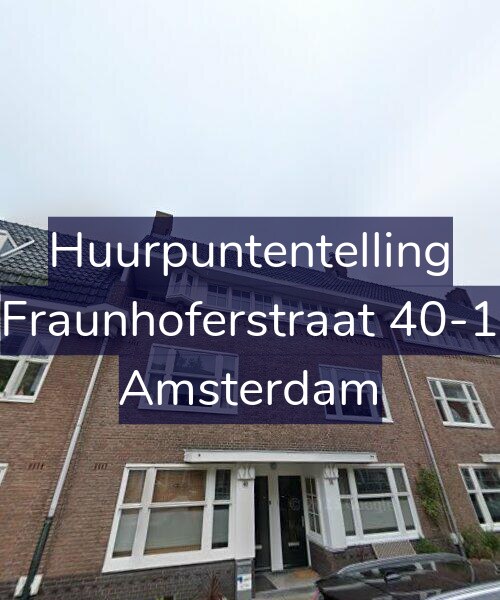 Foto gevel Huurpuntentelling voor Fraunhoferstraat 40-1, Amsterdam