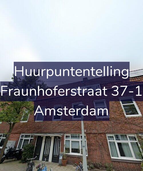 Foto gevel Huurpuntentelling voor Fraunhoferstraat 37-1, Amsterdam