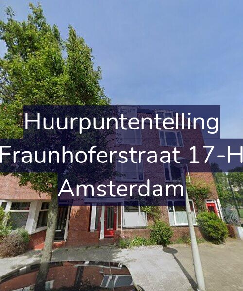 Foto gevel Huurpuntentelling voor Fraunhoferstraat 17-H, Amsterdam