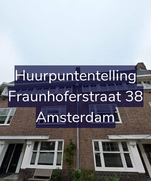 Foto gevel Huurpuntentelling voor Fraunhoferstraat 38, Amsterdam