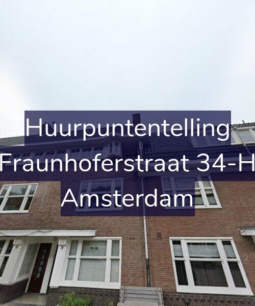 Foto gevel Huurpuntentelling voor Fraunhoferstraat 34-H, Amsterdam