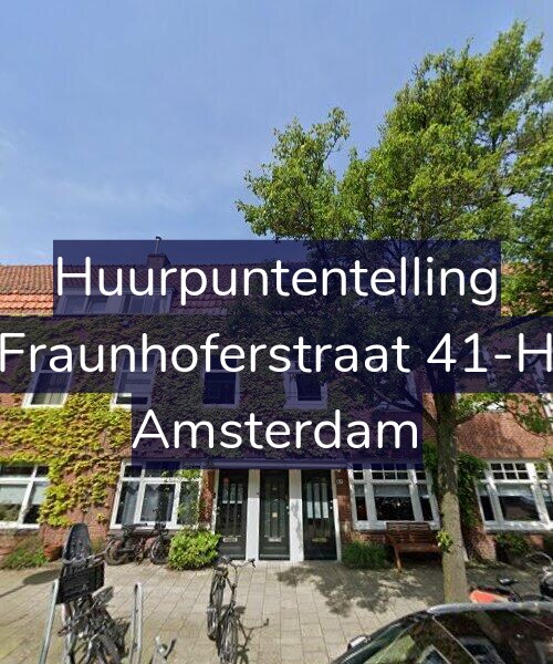 Foto gevel Huurpuntentelling voor Fraunhoferstraat 41-H, Amsterdam