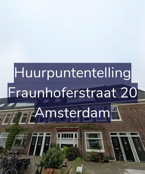 Foto gevel Huurpuntentelling voor Fraunhoferstraat 20, Amsterdam